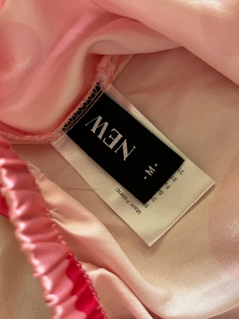Target Pink Satin Heart-Print Sleepwear Top - Picture 2 of 3